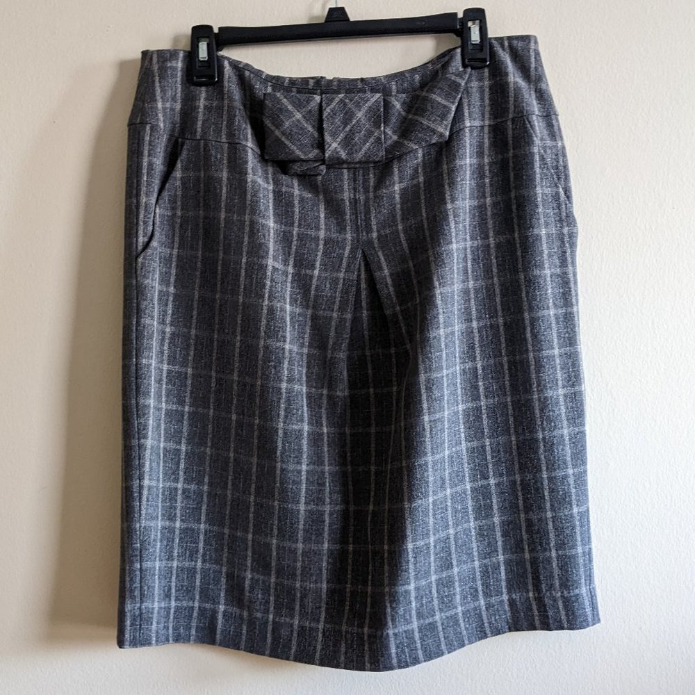 Kenzie plaid pencil skirt